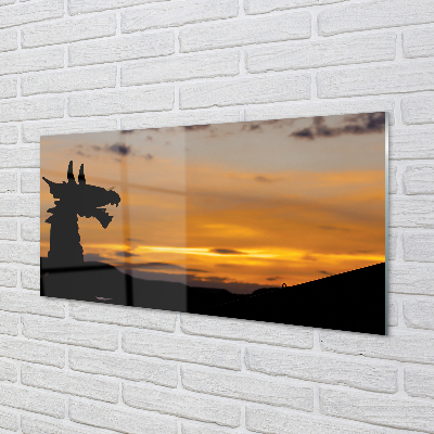 Quadro acrilico Dragon Sunset Heaven