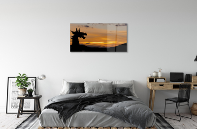 Quadro acrilico Dragon Sunset Heaven