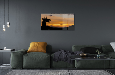 Quadro acrilico Dragon Sunset Heaven