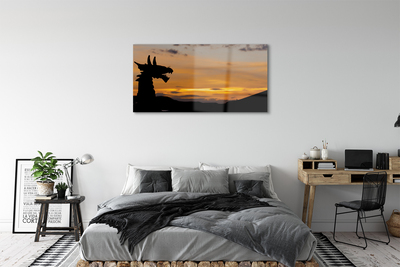 Quadro acrilico Dragon Sunset Heaven