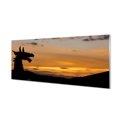 Quadro acrilico Dragon Sunset Heaven