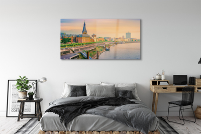 Quadro in vetro acrilico Germania Sunrise River