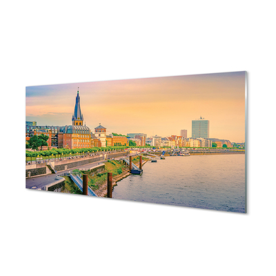 Quadro in vetro acrilico Germania Sunrise River