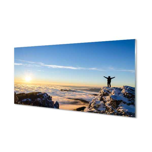 Quadro acrilico Montagne Man Cloud East