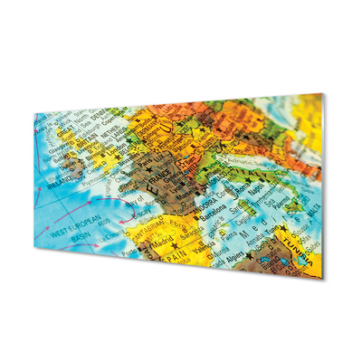 Quadro acrilico Mappa globale