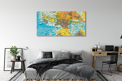 Quadro acrilico Mappa globale