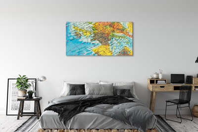 Quadro acrilico Mappa globale