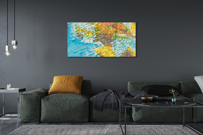 Quadro acrilico Mappa globale