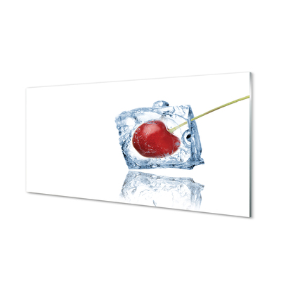 Quadro vetro acrilico Cherry Ice Cube