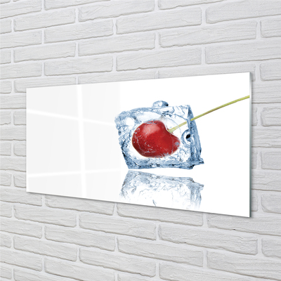 Quadro vetro acrilico Cherry Ice Cube