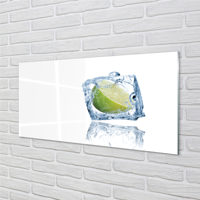 Quadro acrilico Cube di ghiaccio lime