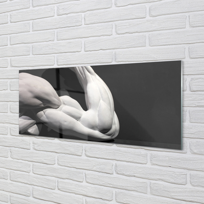 Quadro acrilico Muscoli in bianco e nero