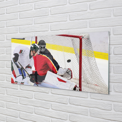 Quadro su vetro acrilico Cancello di hockey