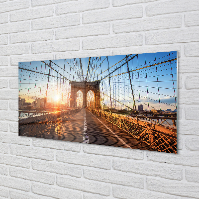 Quadro acrilico Sun East Bridge