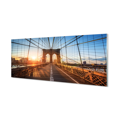 Quadro acrilico Sun East Bridge