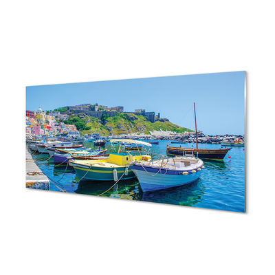 Quadro acrilico Montagne navi marine