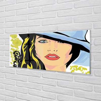 Quadro acrilico Cappello da donna