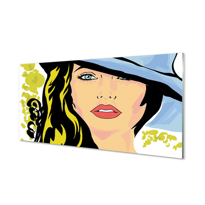 Quadro acrilico Cappello da donna