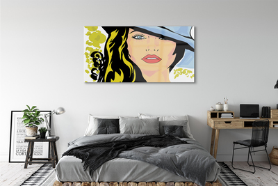 Quadro acrilico Cappello da donna