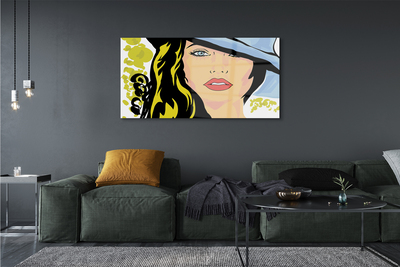 Quadro acrilico Cappello da donna