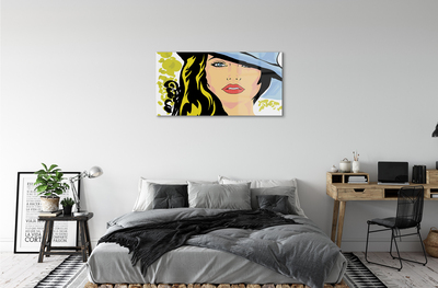 Quadro acrilico Cappello da donna