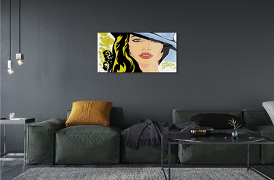 Quadro acrilico Cappello da donna