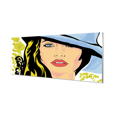 Quadro acrilico Cappello da donna