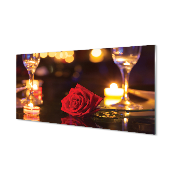 Quadro acrilico Candele Rosa occhiali