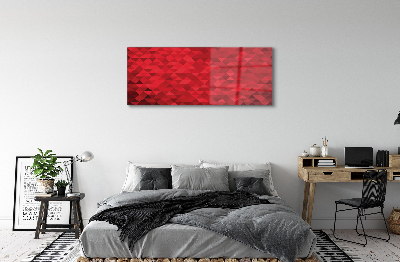 Quadro acrilico Modello di triangolo rosso