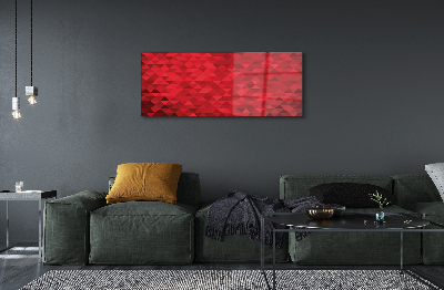 Quadro acrilico Modello di triangolo rosso