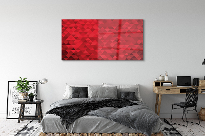 Quadro acrilico Modello di triangolo rosso