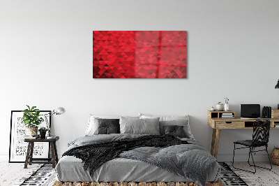 Quadro acrilico Modello di triangolo rosso