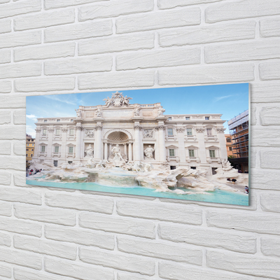 Quadro vetro acrilico Cattedrale della fontana di Roma