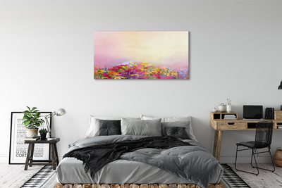 Quadro su vetro acrilico Immagina fiori paradiso