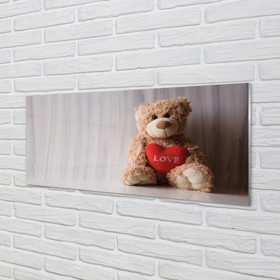 Quadro vetro acrilico Orsacchiotto di peluche