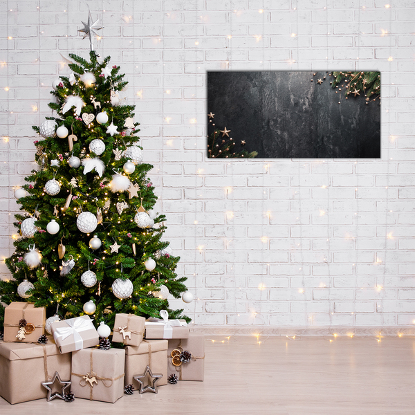 Quadro acrilico Ornamenti di stelle di Natale dell'albero di Natale