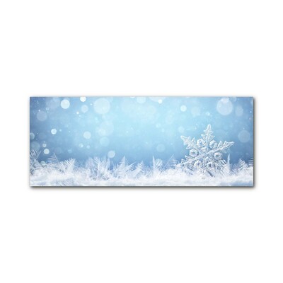 Quadro acrilico Fiocchi di neve Inverno Neve