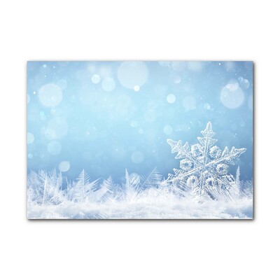 Quadro acrilico Fiocchi di neve Inverno Neve