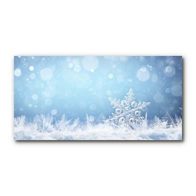 Quadro acrilico Fiocchi di neve Inverno Neve