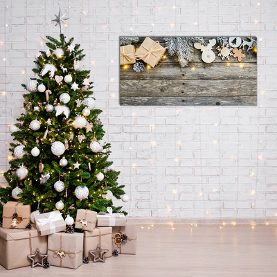 Quadro acrilico Albero di Natale Decorazione dei regali di Natale