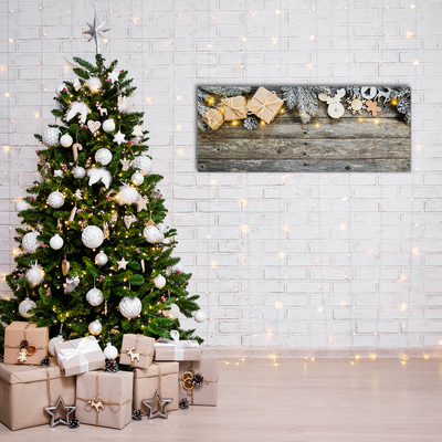 Quadro acrilico Albero di Natale Decorazione dei regali di Natale