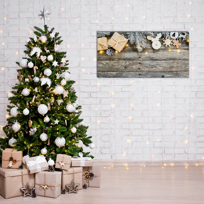 Quadro acrilico Albero di Natale Decorazione dei regali di Natale