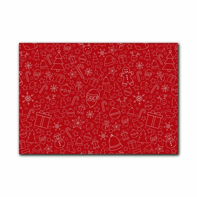 Quadro su vetro acrilico Ornamenti di Natale Decorazione invernale