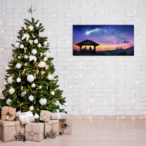 Quadro acrilico Gesù Natale stabile