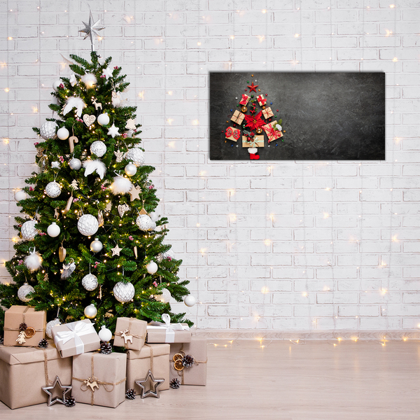 Quadro acrilico Regali astratti dell'albero di Natale