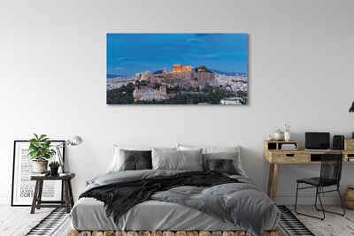 Quadro su tela Panorama della Grecia di Atene