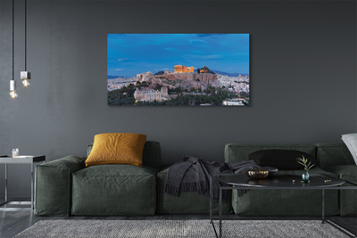 Quadro su tela Panorama della Grecia di Atene