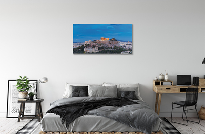 Quadro su tela Panorama della Grecia di Atene