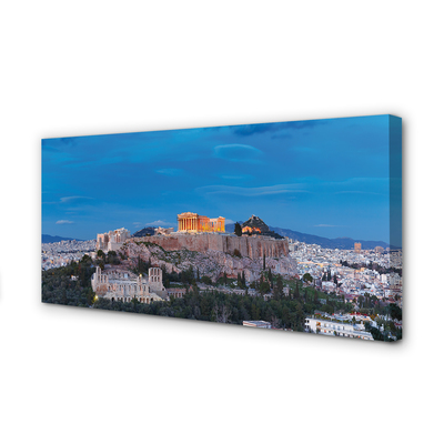 Quadro su tela Panorama della Grecia di Atene