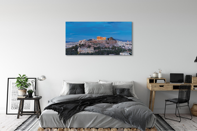 Quadro su tela Panorama della Grecia di Atene